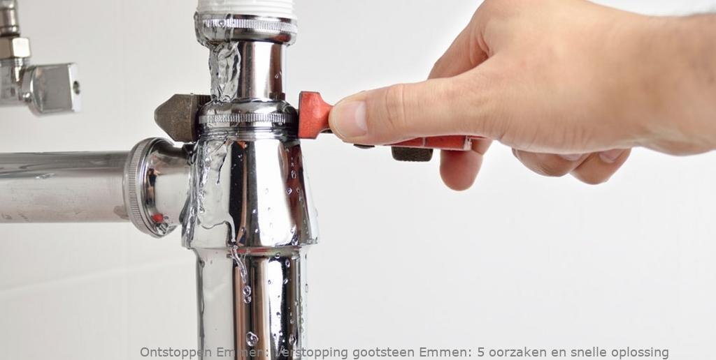 Verstopping gootsteen Emmen: 5 oorzaken en snelle oplossing