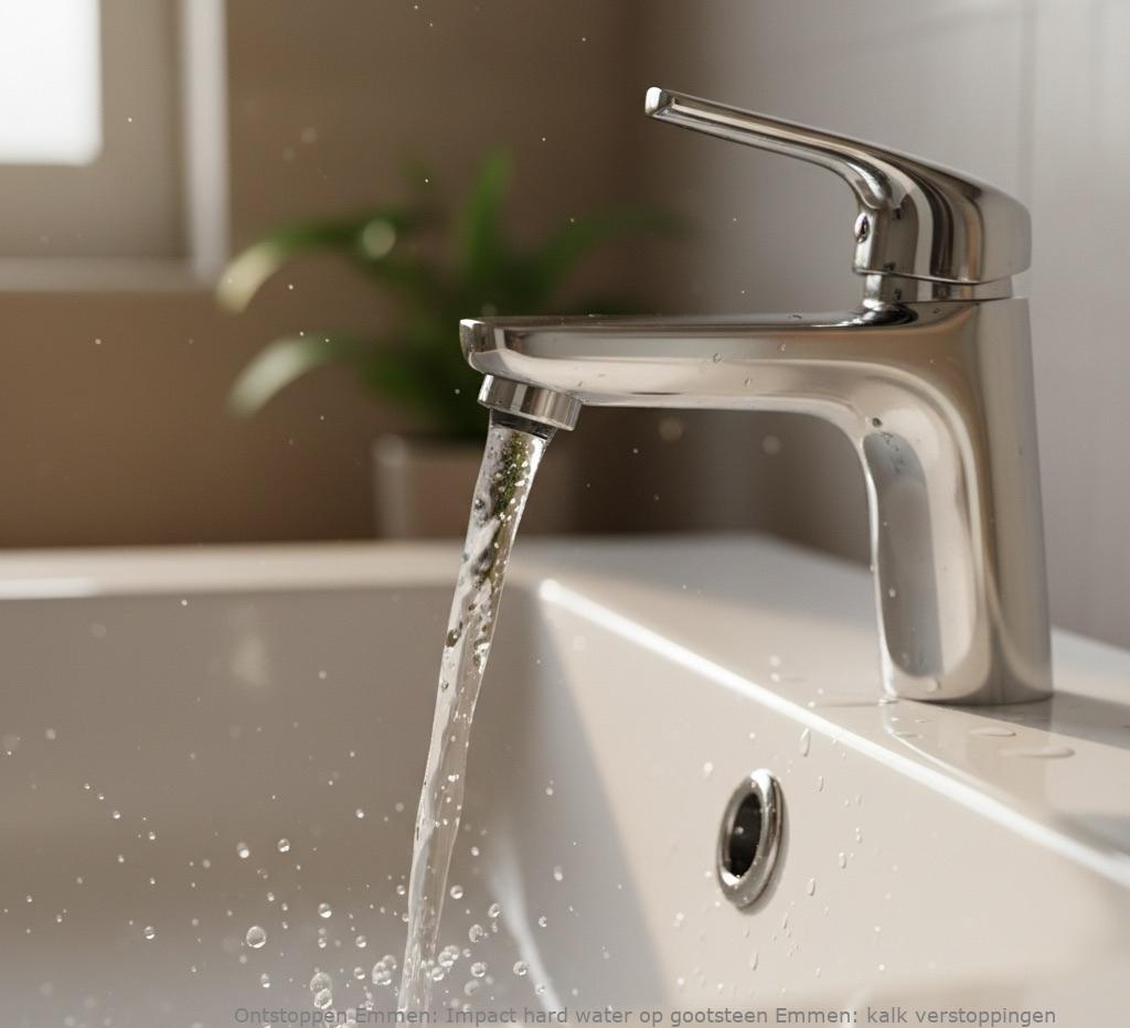 Impact hard water op gootsteen Emmen: kalk verstoppingen