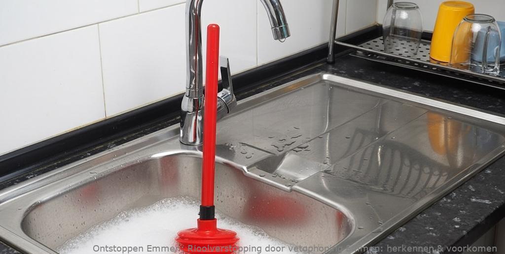Rioolverstopping door vetophoping Emmen: herkennen & voorkomen