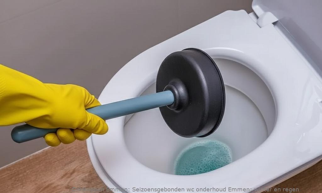 Seizoensgebonden wc onderhoud Emmen: winter en regen